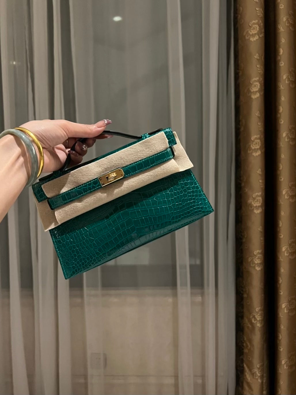 حقيبة يد هيرمس كيلي كروكو